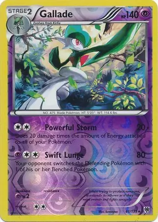 Gallade Reverse Holo 61 Normal