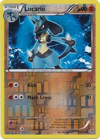Lucario Reverse Holo 77