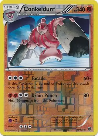 Conkeldurr Reverse Holo 81 Normal