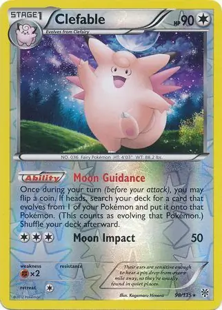 Clefable Reverse Holo 98 Normal