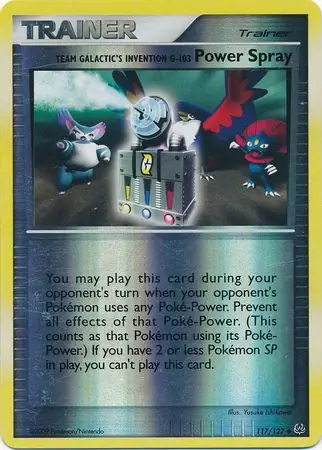 Team Galactic's Invention G-103 Power Spray Reverse Holo 117 Normal