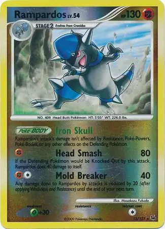 Rampardos Reverse Holo 13 Normal