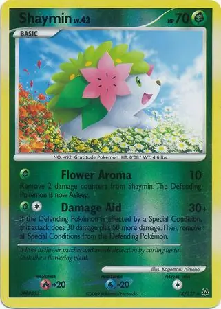 Shaymin Reverse Holo 14