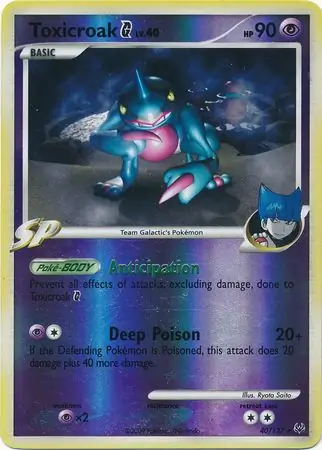 Toxicroak G Reverse Holo 40