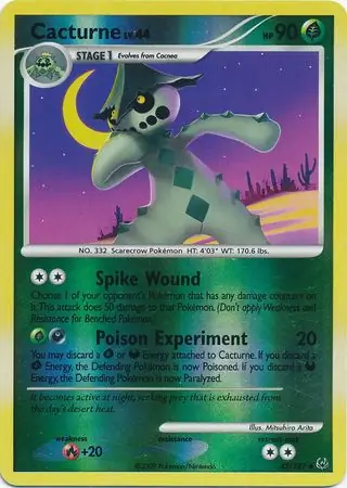 Cacturne Reverse Holo 42 Normal
