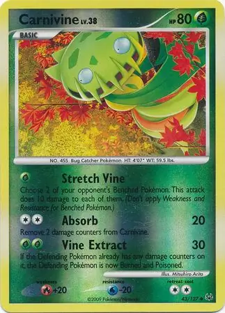 Carnivine Reverse Holo 43