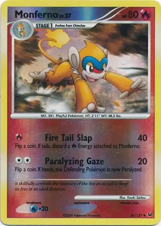 Monferno Reverse Holo 56 Normal