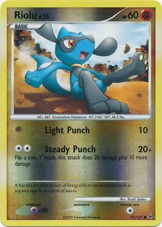 Riolu Reverse Holo 91 Normal