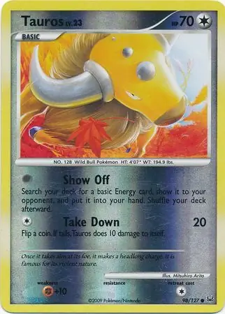 Tauros Reverse Holo 98 Normal
