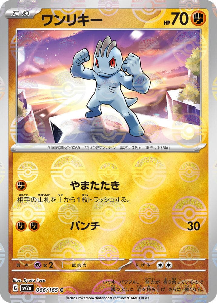 Machop Poke Ball Pattern 66