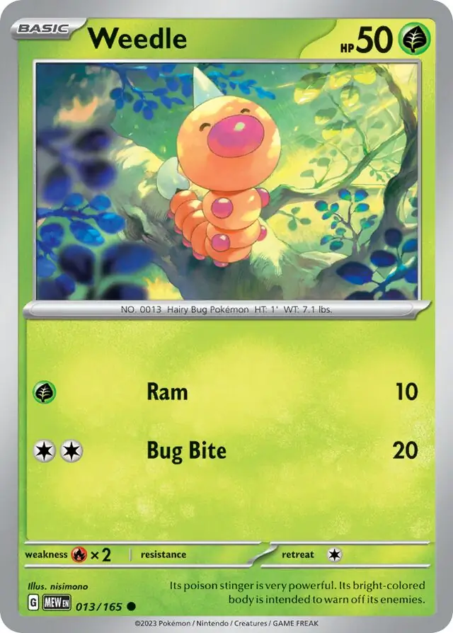 Weedle 013 Normal