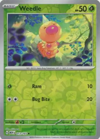 Weedle Reverse Holo 013 Normal