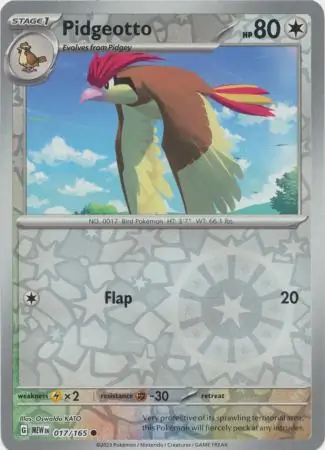 Pidgeotto Reverse Holo 017 Normal