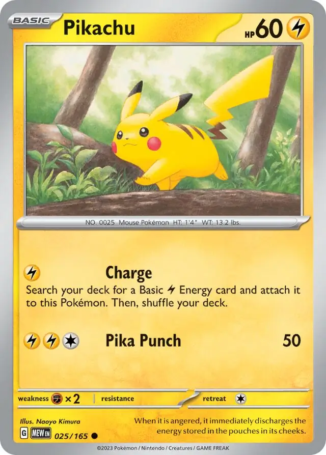 Pikachu 025 Normal