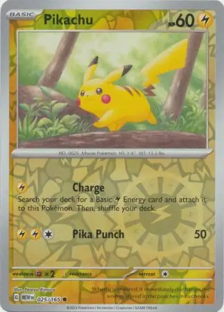 Pikachu Reverse Holo 025 Normal