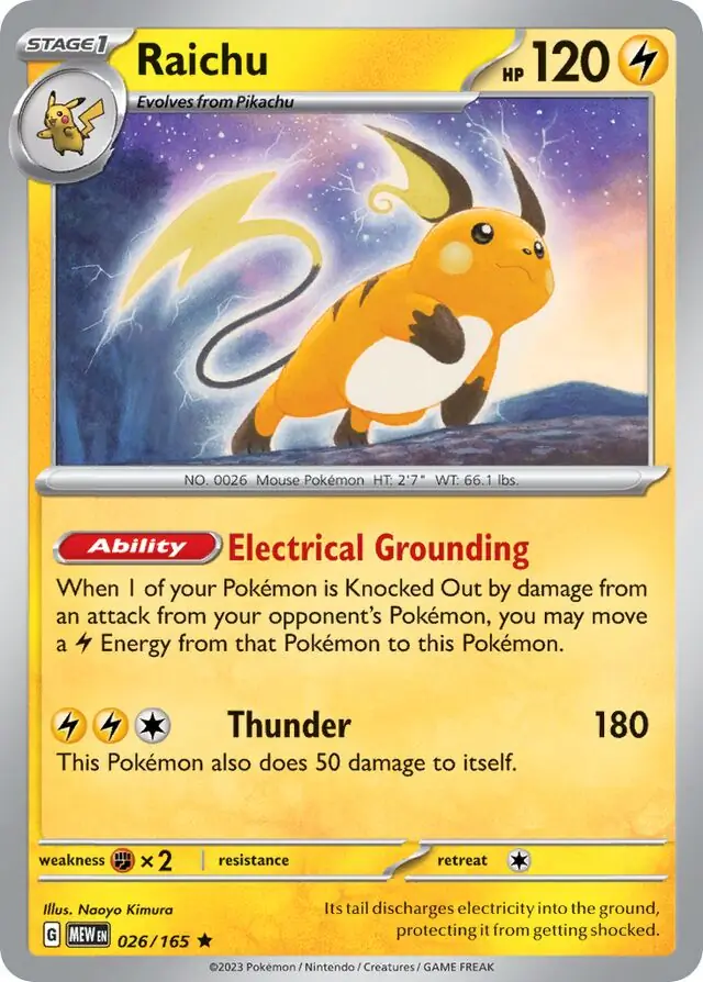 Raichu 026 Normal