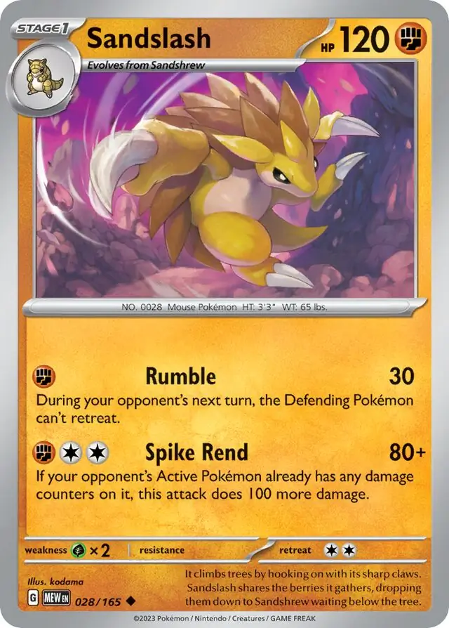 Sandslash 028 Normal