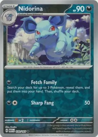 Nidorina Reverse Holo 030