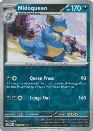 Nidoqueen Reverse Holo 031