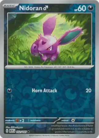 Nidoran M Reverse Holo 032 Normal