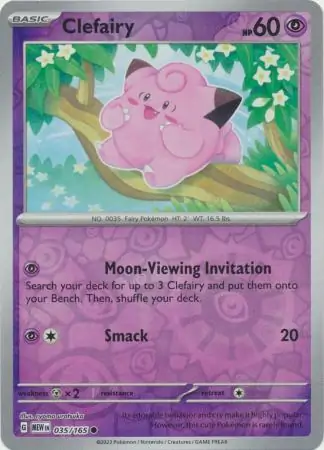 Clefairy Reverse Holo 035 Normal