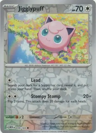 Jigglypuff Reverse Holo 039 Normal