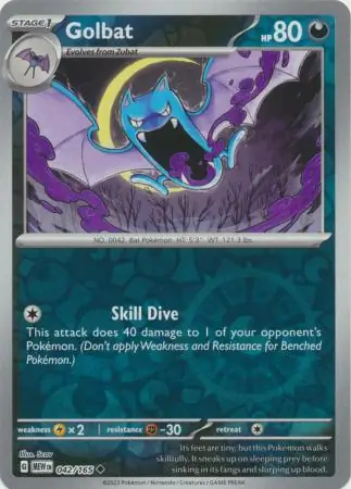 Golbat Reverse Holo 042
