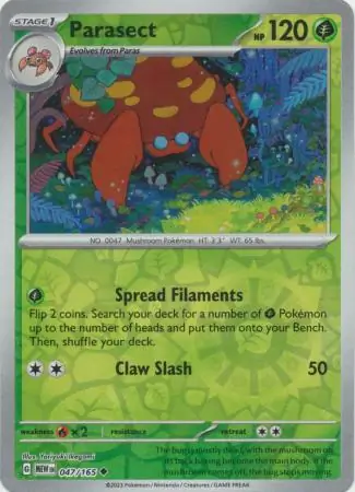 Parasect Reverse Holo 047 Normal