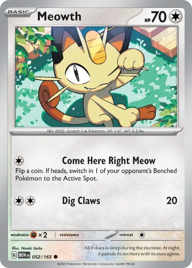 Meowth 052 Normal