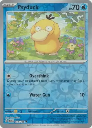 Psyduck Reverse Holo 054 Normal