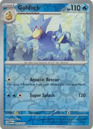 Golduck Reverse Holo 055