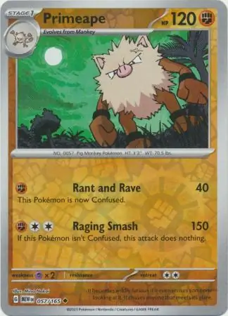 Primeape Reverse Holo 057 Normal