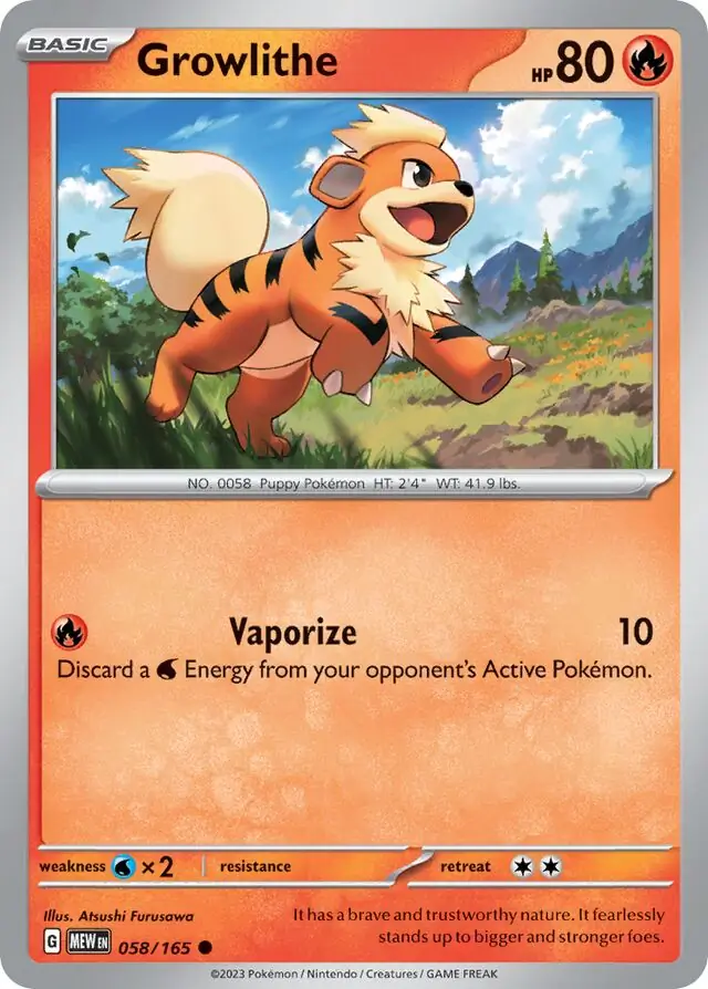 Growlithe 058 Normal