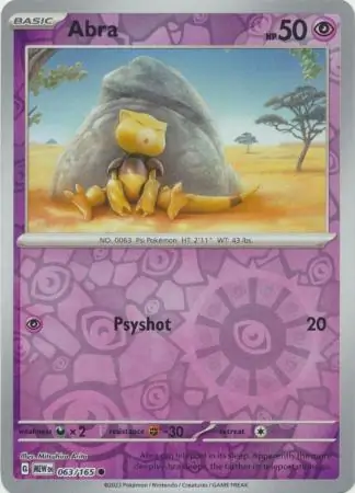 Abra Reverse Holo 063