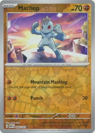 Machop Reverse Holo 066 Normal