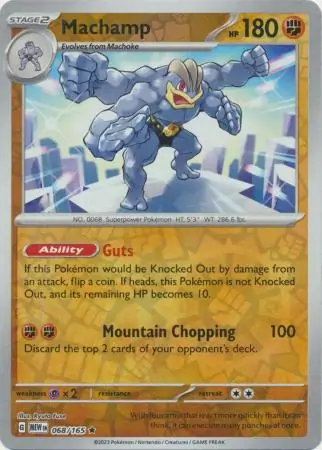 Machamp Reverse Holo 068 Normal