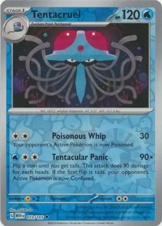 Tentacruel Reverse Holo 073 Normal