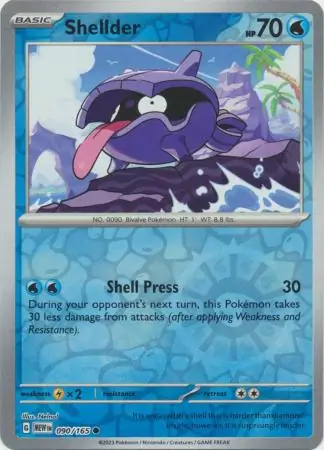 Shellder Reverse Holo 090