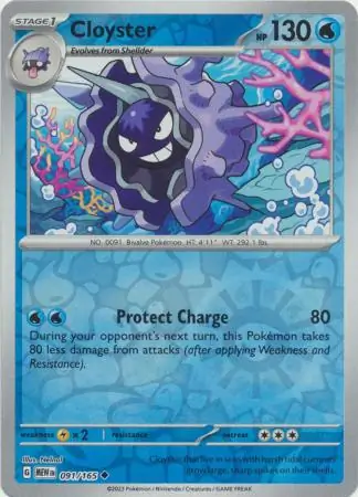 Cloyster Reverse Holo 091 Normal