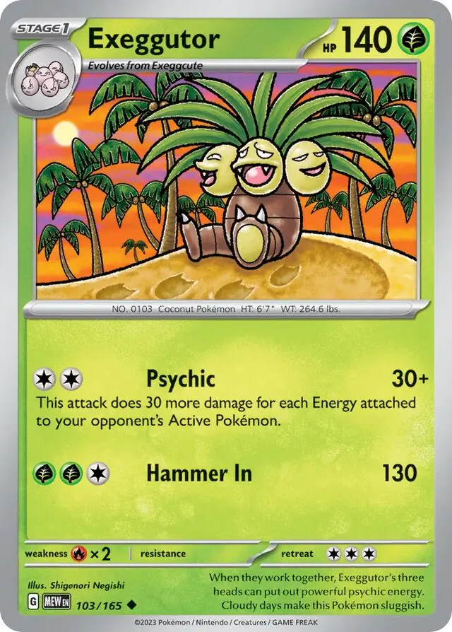 Exeggutor 103 Normal