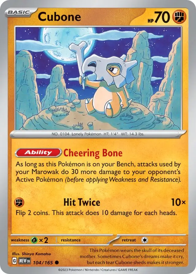 Cubone 104 Normal