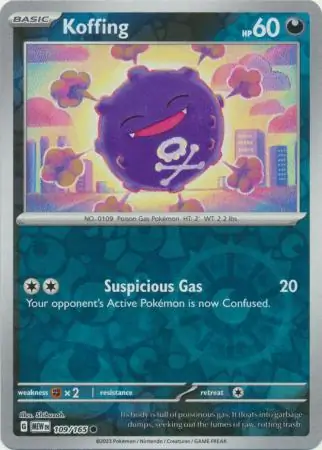 Koffing Reverse Holo 109