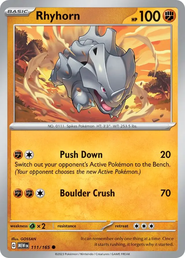 Rhyhorn 111 Normal