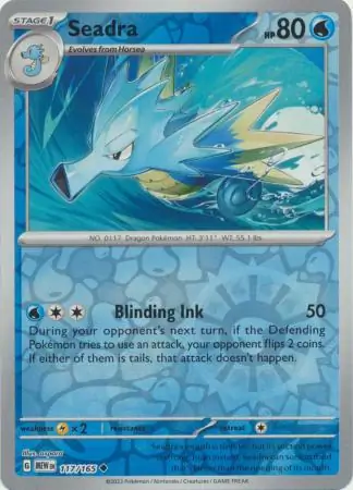 Seadra Reverse Holo 117 Normal