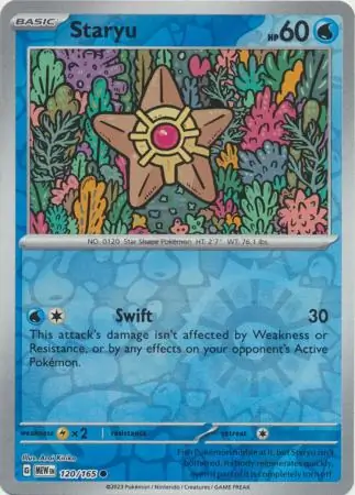 Staryu Reverse Holo 120 Normal