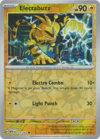 Electabuzz Reverse Holo 125 Normal