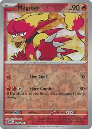 Magmar Reverse Holo 126