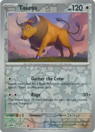 Tauros Reverse Holo 128 Normal