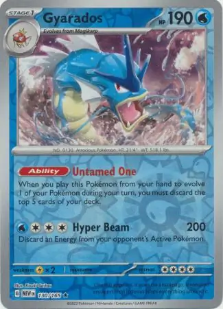 Gyarados Reverse Holo 130 Normal