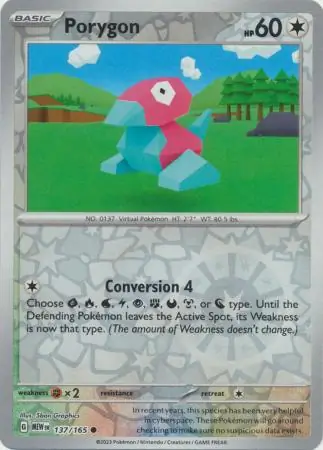 Porygon Reverse Holo 137